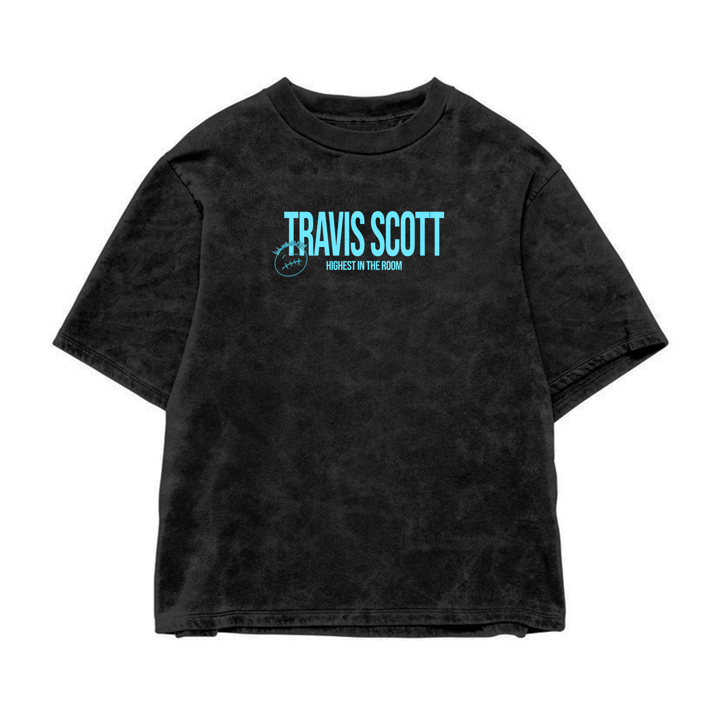 SKULL CLOUDED ACID WASH OVERSIZED T-SHIRT