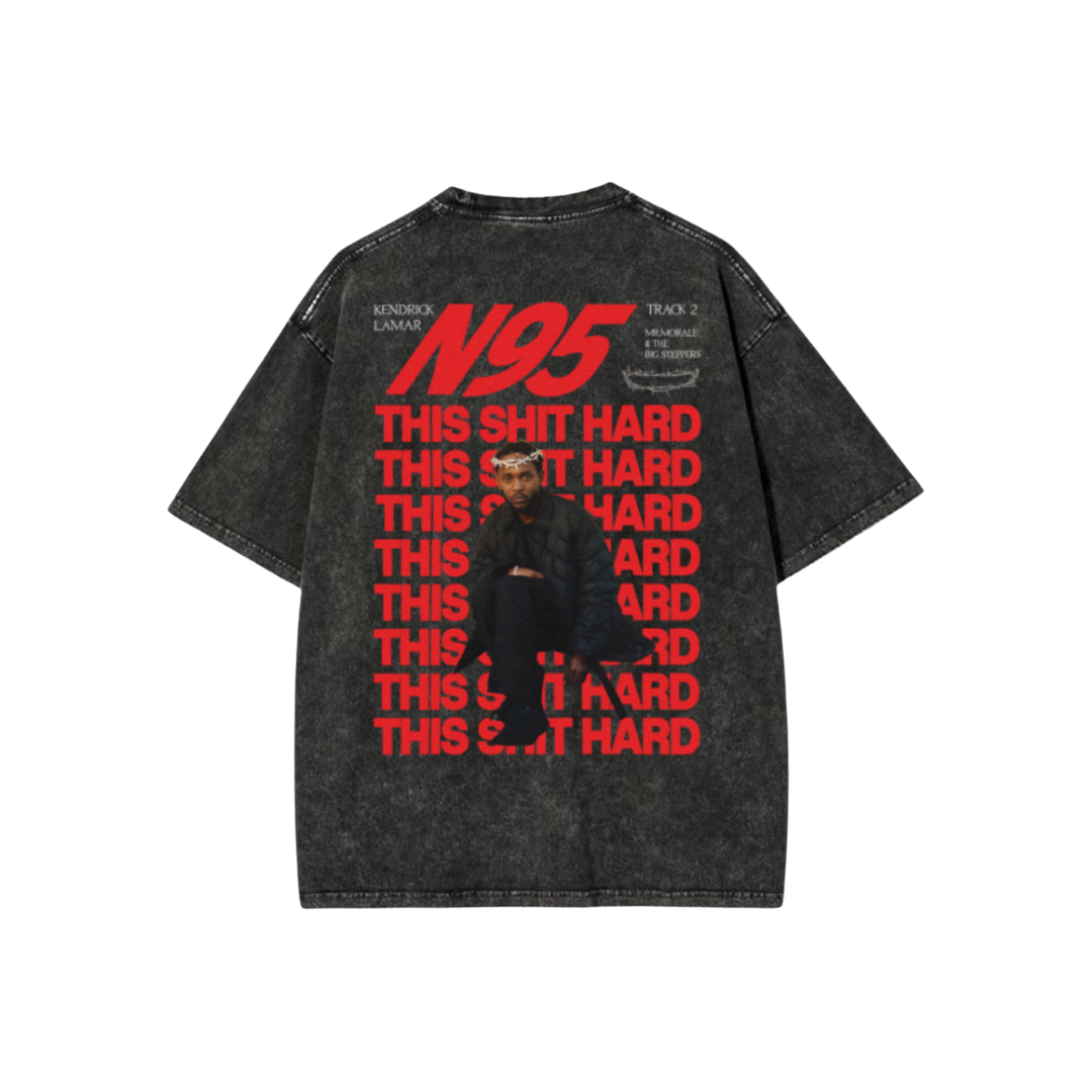 KENDRICK N95 ACID WASH OVERSIZED T-SHIRT