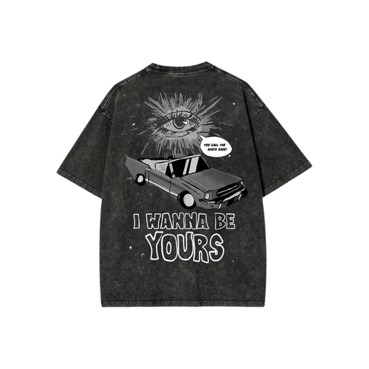 DRIVE ME YOURS ACID WASH OVERSIZED T-SHIRT