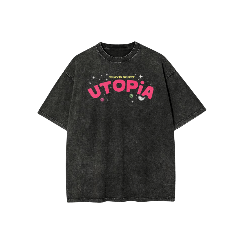 TRAVIS SCOTT ACID WASH OVERSIZED T-SHIRT