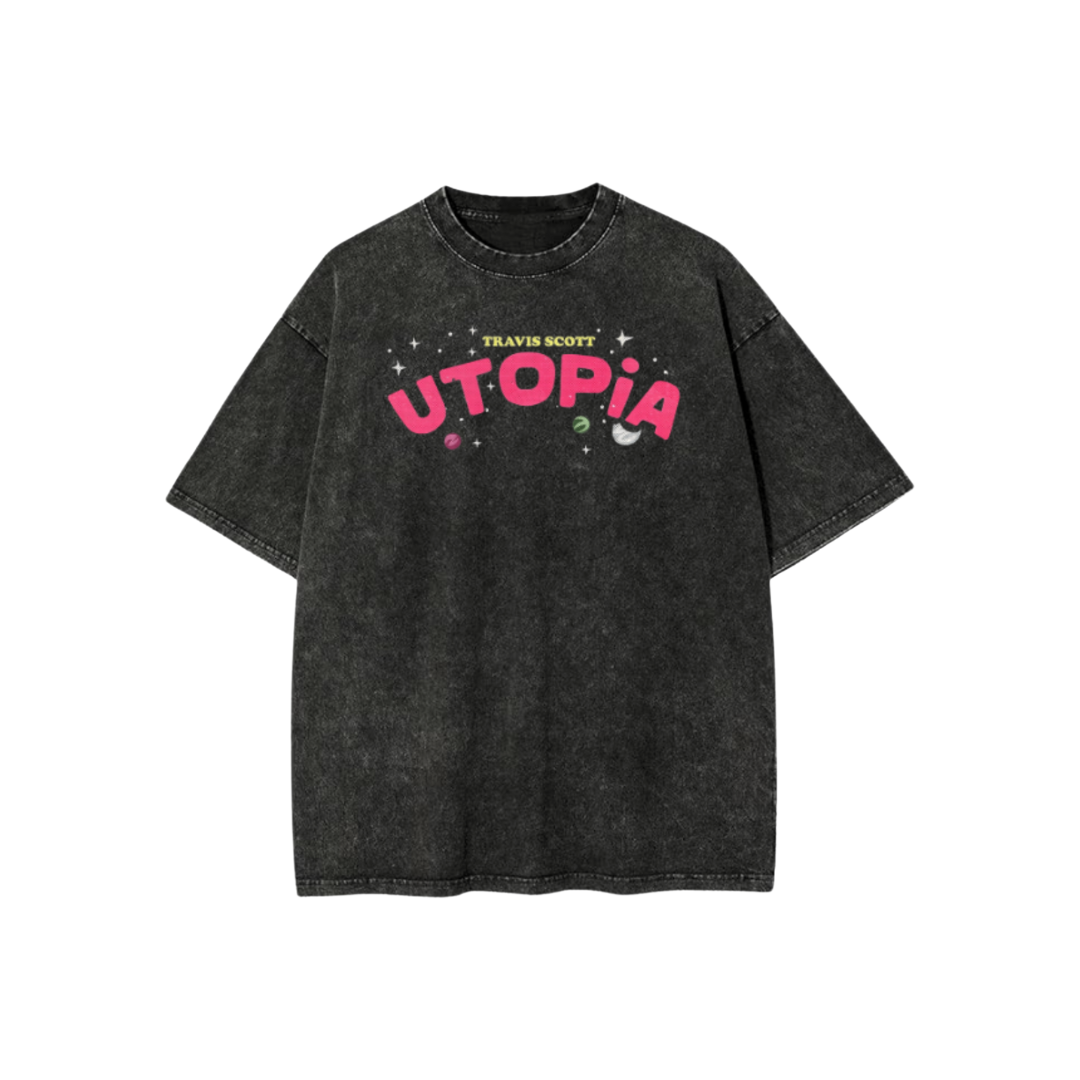 TRAVIS SCOTT ACID WASH OVERSIZED T-SHIRT