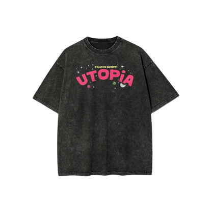 TRAVIS SCOTT ACID WASH OVERSIZED T-SHIRT