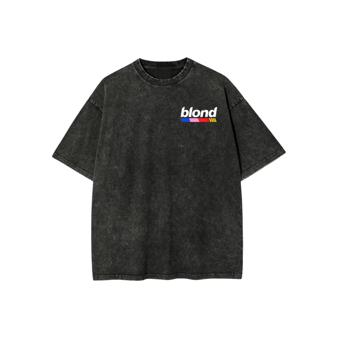 BLOND DRIVE ACID WASH OVERSIZED T-SHIRT