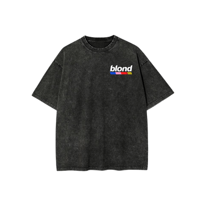 BLOND DRIVE ACID WASH OVERSIZED T-SHIRT