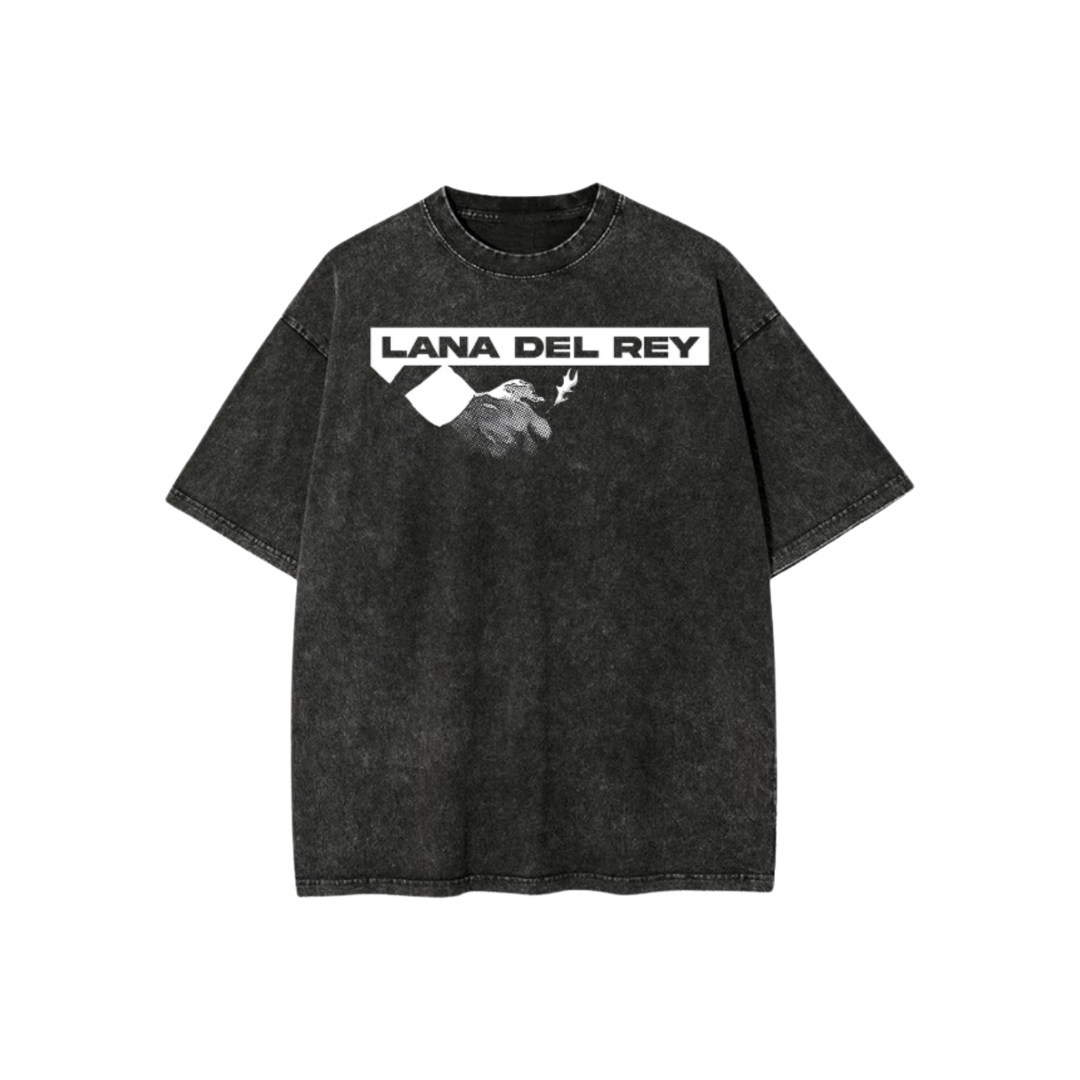 LANA DEL REY ACID WASH OVERSIZED T-SHIRT