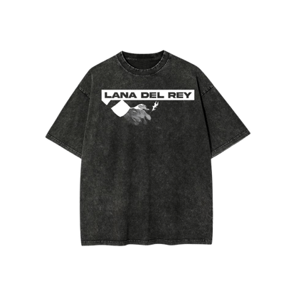 LANA DEL REY ACID WASH OVERSIZED T-SHIRT
