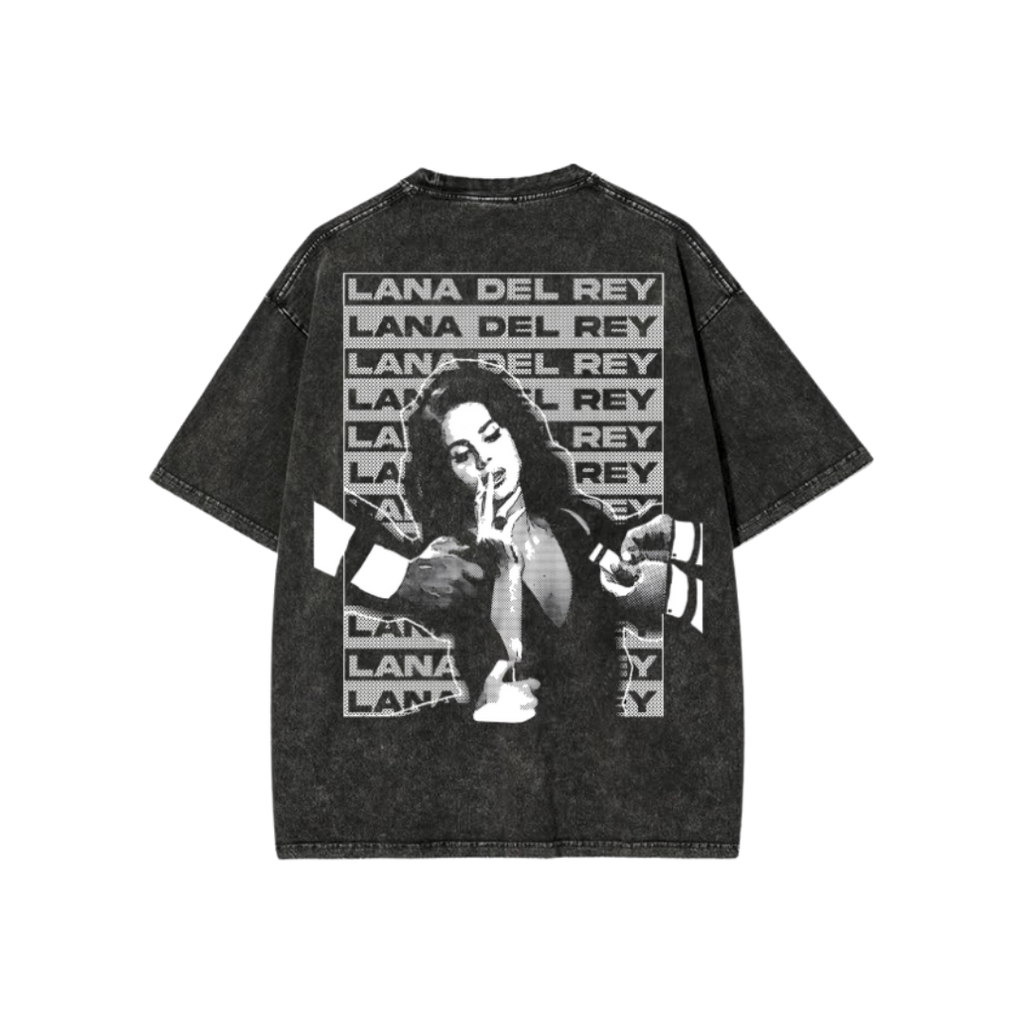 LANA DEL REY ACID WASH OVERSIZED T-SHIRT