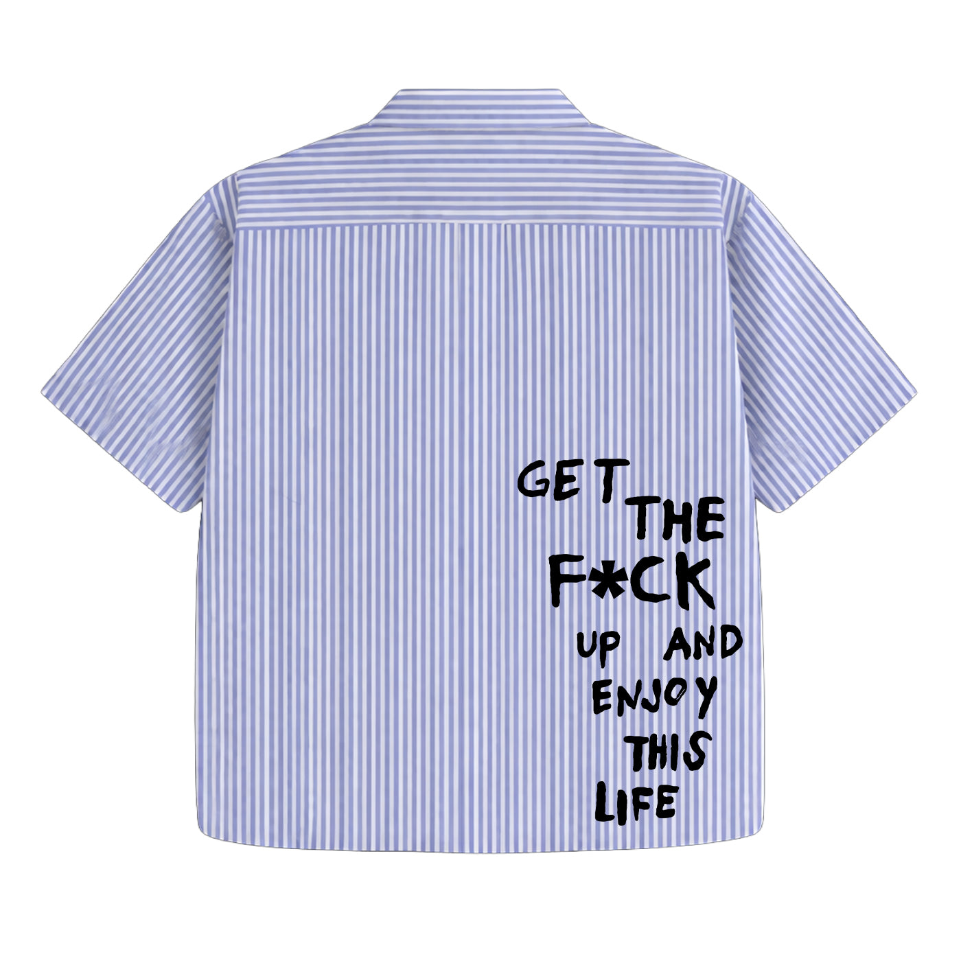 Blue Void Stripe Oversized Shirt