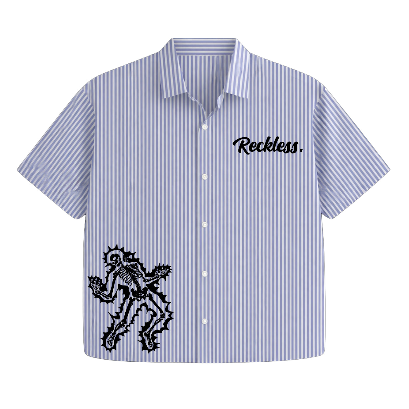 Blue Void Stripe Oversized Shirt