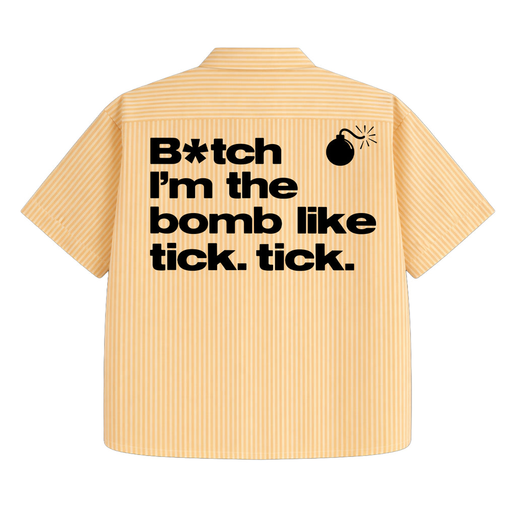 Ignite Bloom Stripe Oversized Shirt