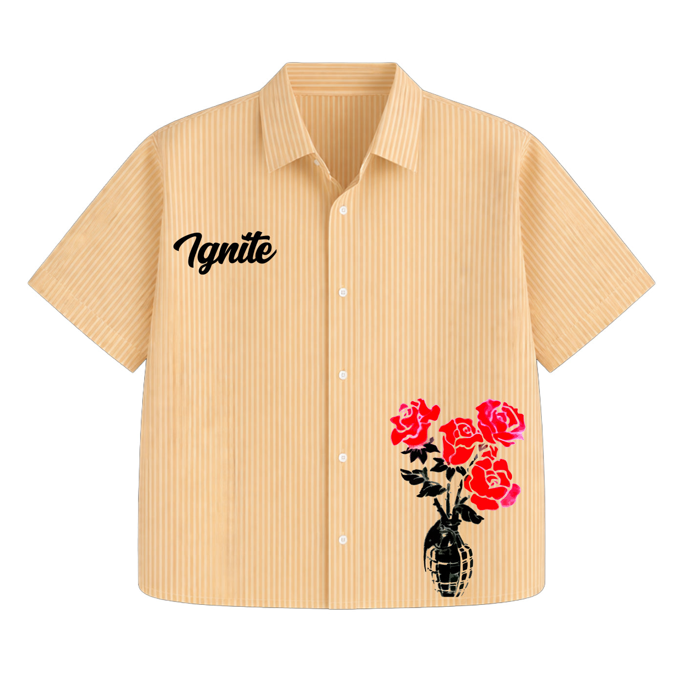 Ignite Bloom Stripe Oversized Shirt