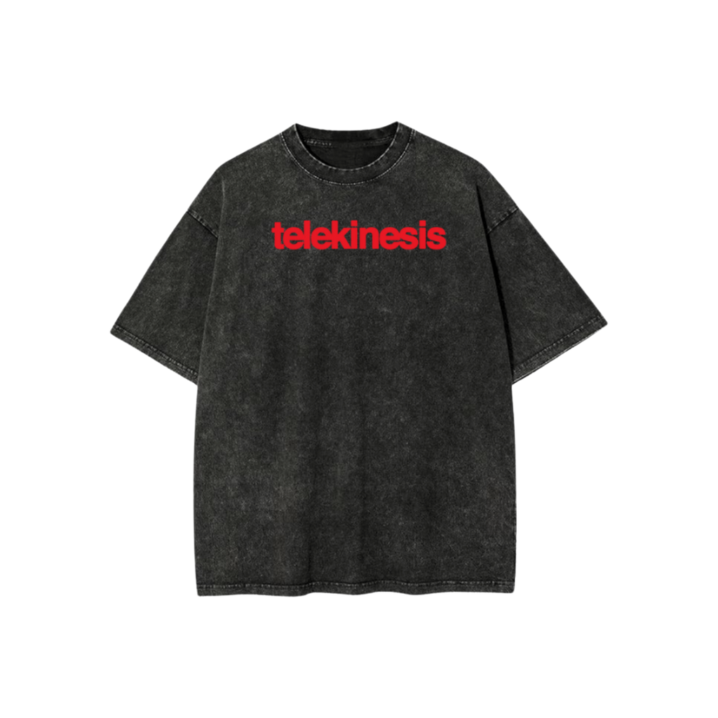 TELEKINESIS ACID WASH OVERSIZED T-SHIRT