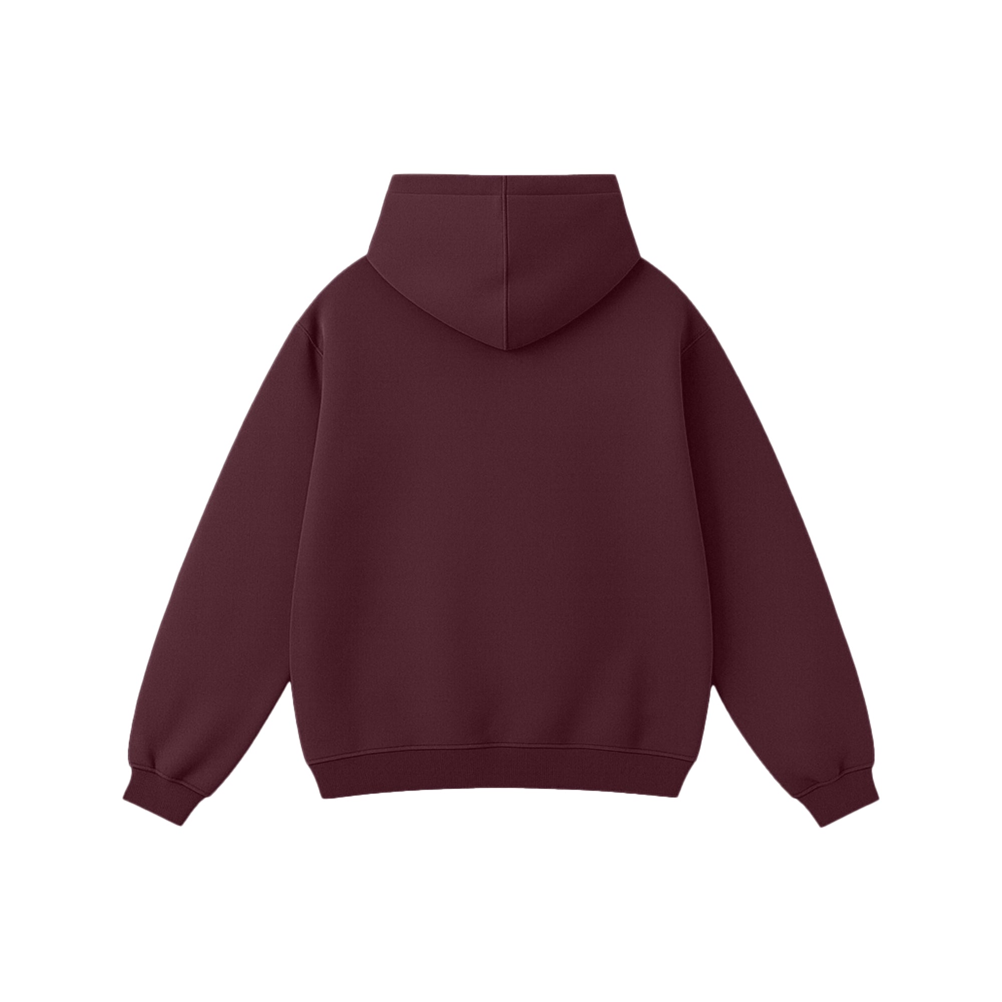 Wine Red Oversized Hoodie