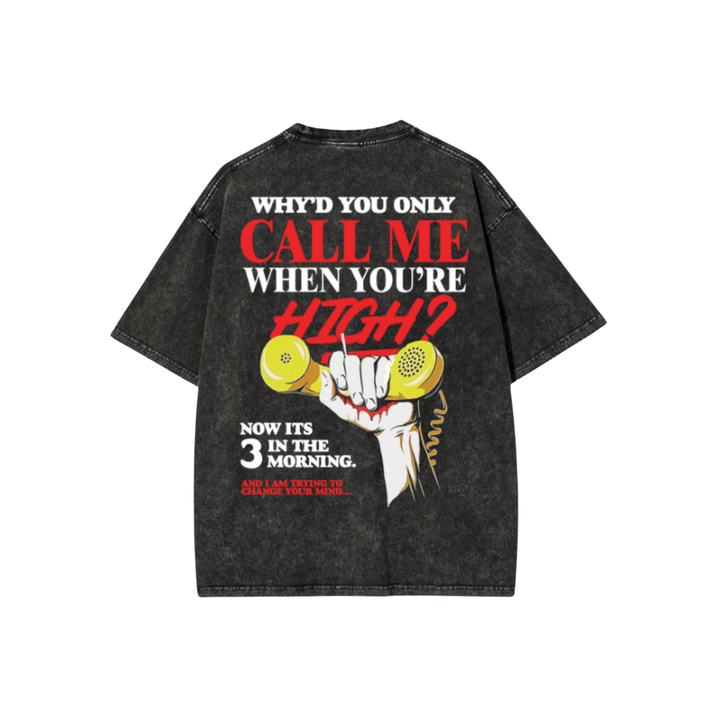 THE 3AM HIGHS ACID WASH OVERSIZED T-SHIRT