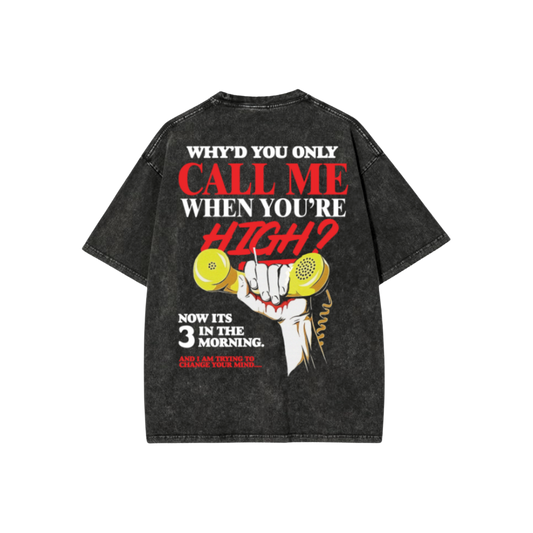 THE 3AM HIGHS ACID WASH OVERSIZED T-SHIRT