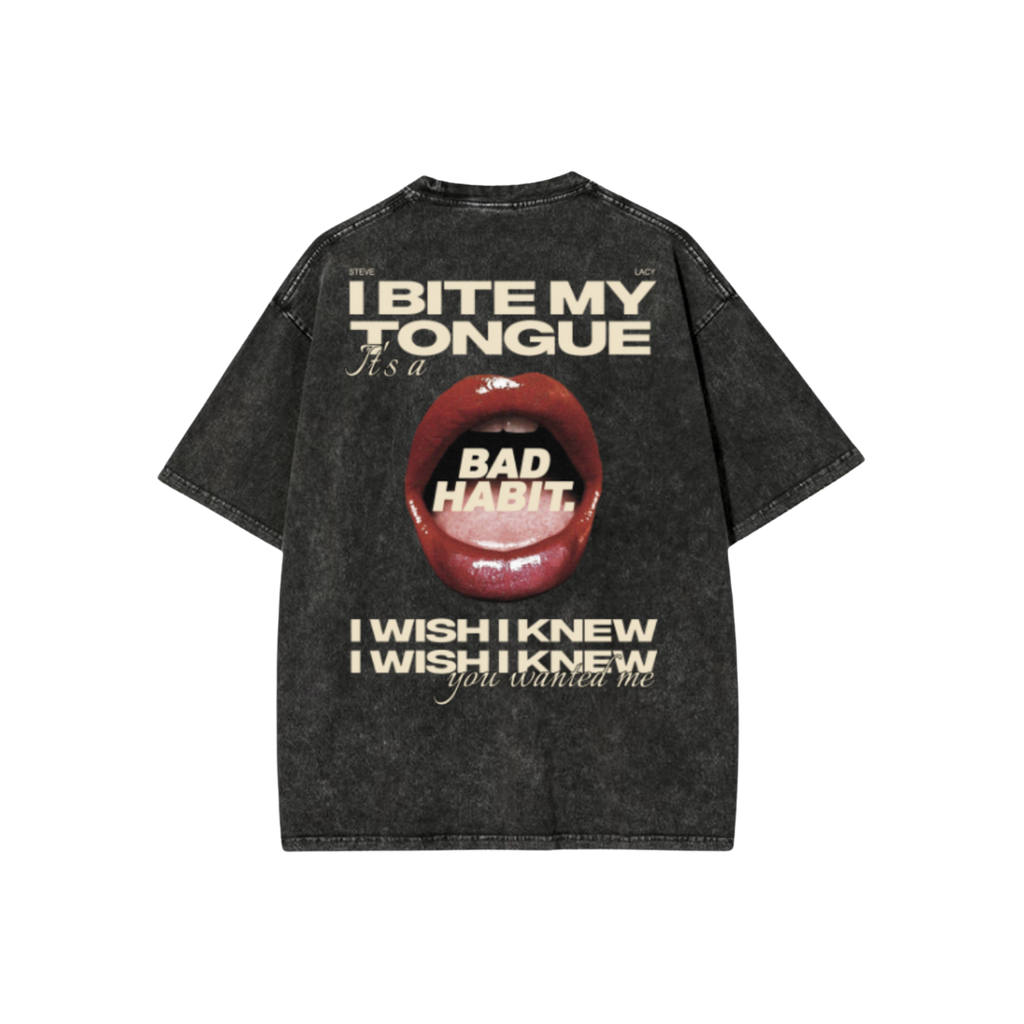 THE BAD HABITS ACID WASH OVERSIZED T-SHIRT