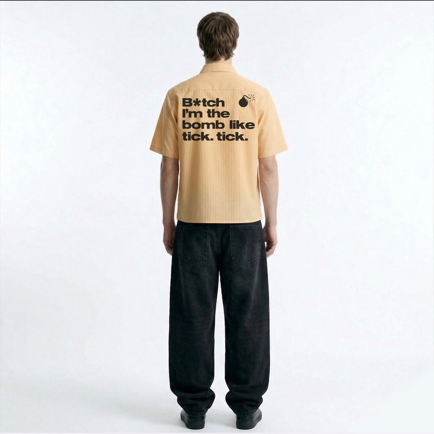 Ignite Bloom Stripe Oversized Shirt