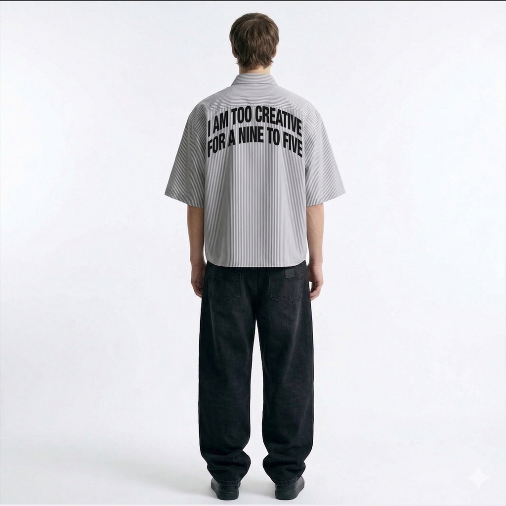 Own Pace Stripe Oversized Shirt