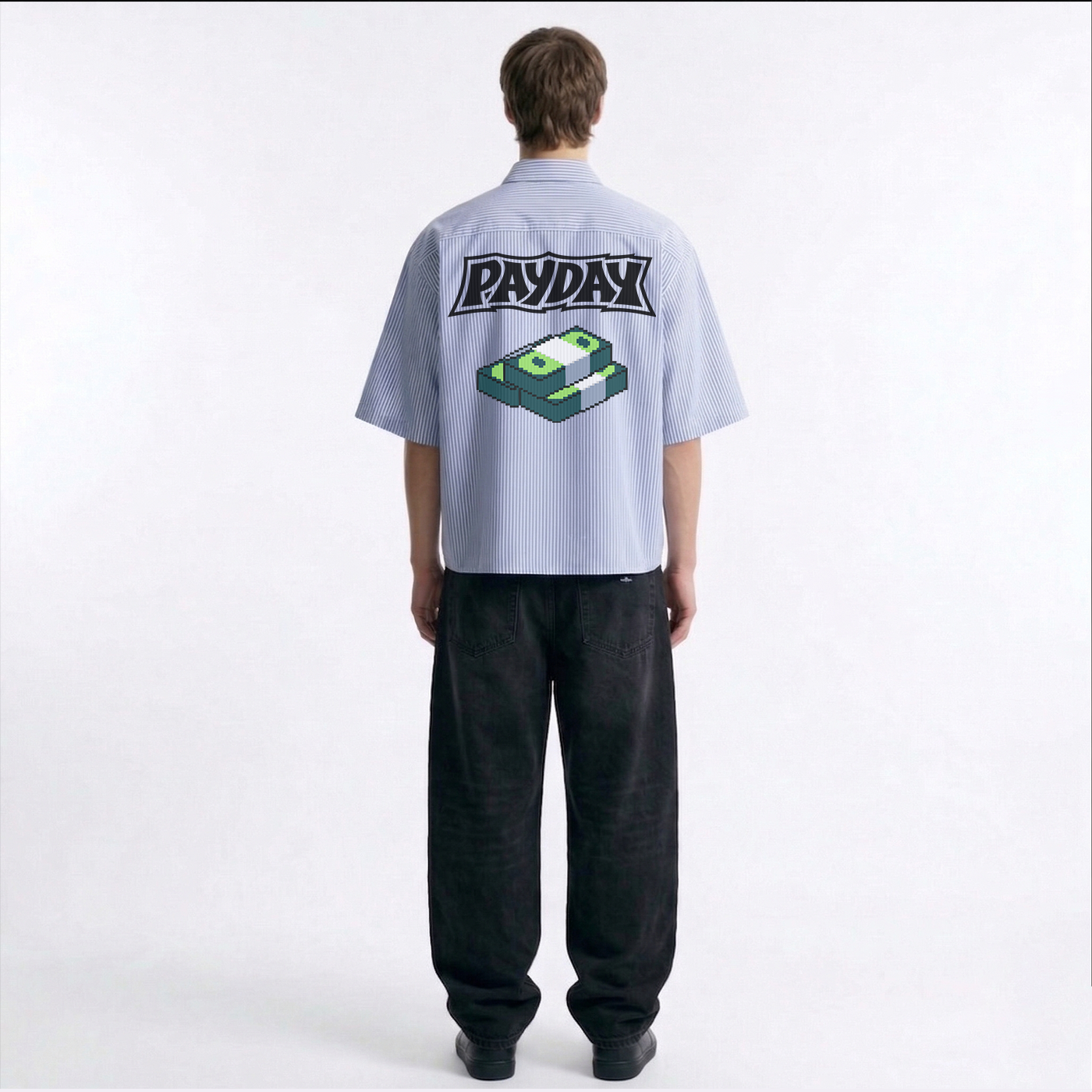 PayDay Stripe Oversized Shirt