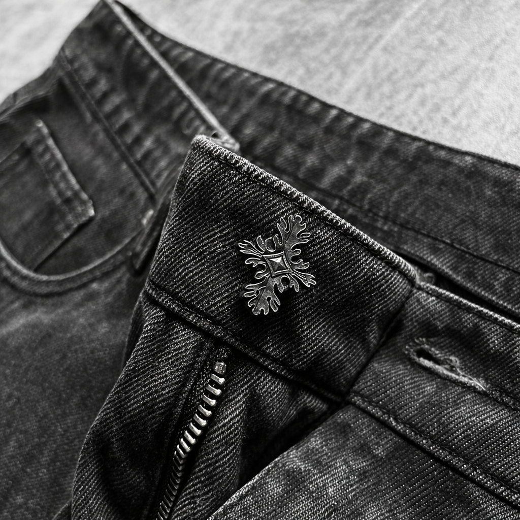 Gravewash Wide Denim