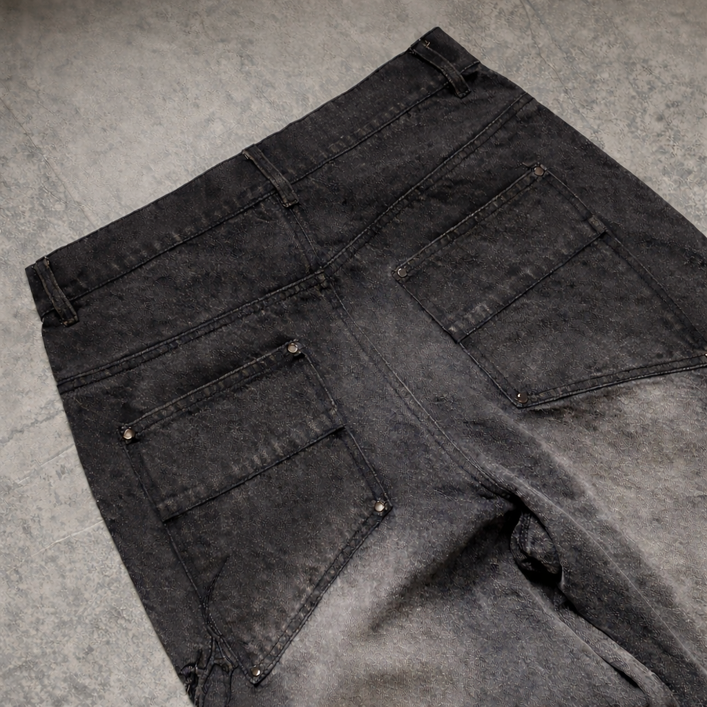 Gravewash Wide Denim
