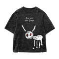 RED EYED DOG ACID WASH OVERSIZED T-SHIRT