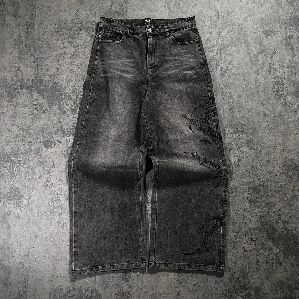 Gravewash Wide Denim