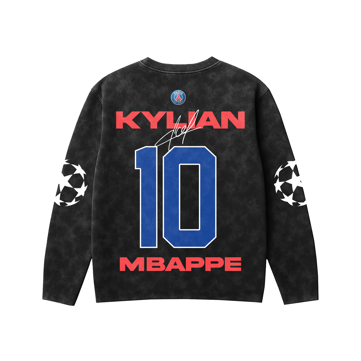 Kylian Acid Wash Full Sleeve Tee
