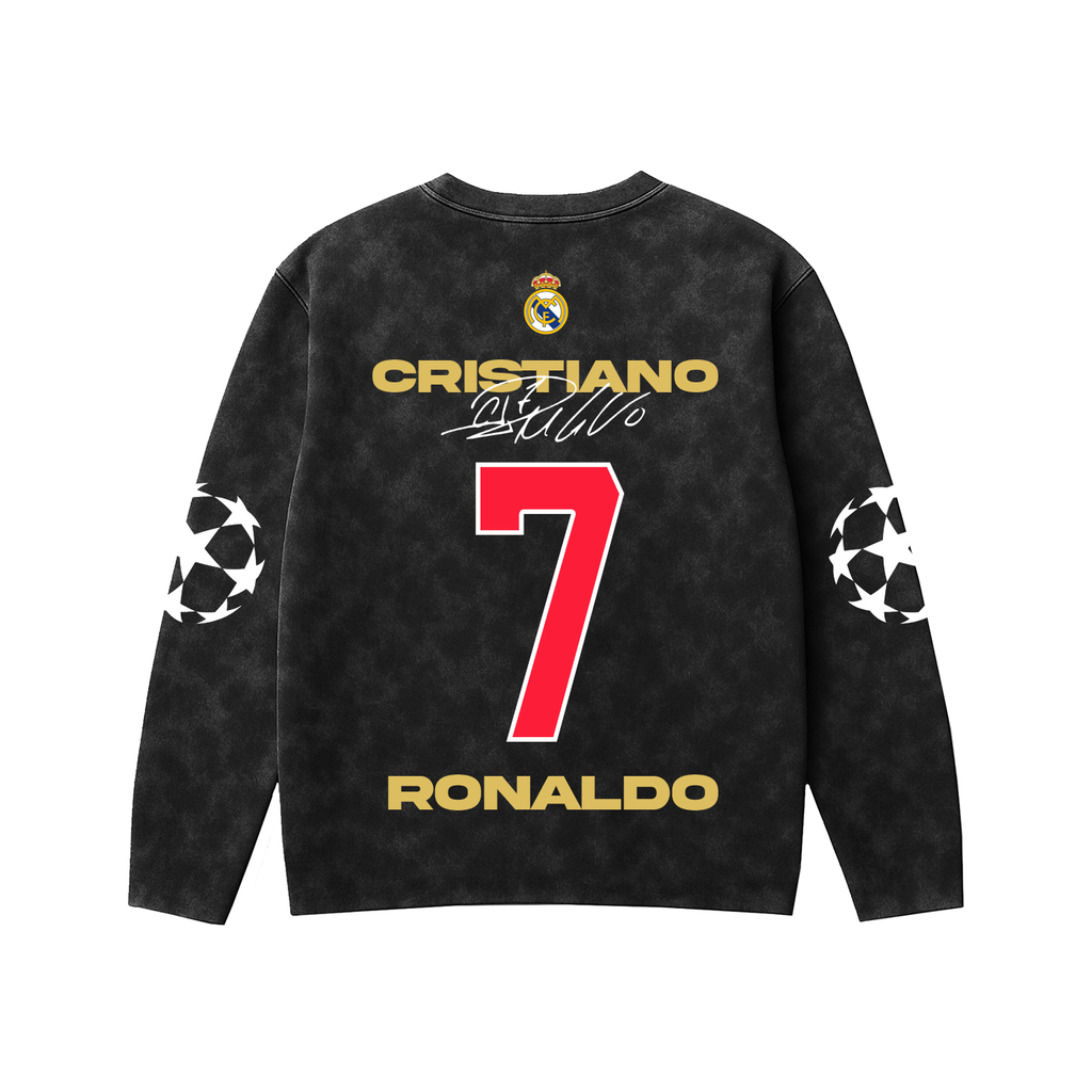 Ronaldo Acid Wash Full Sleeve Tee