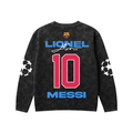 Messi Acid Wash Full Sleeve Tee
