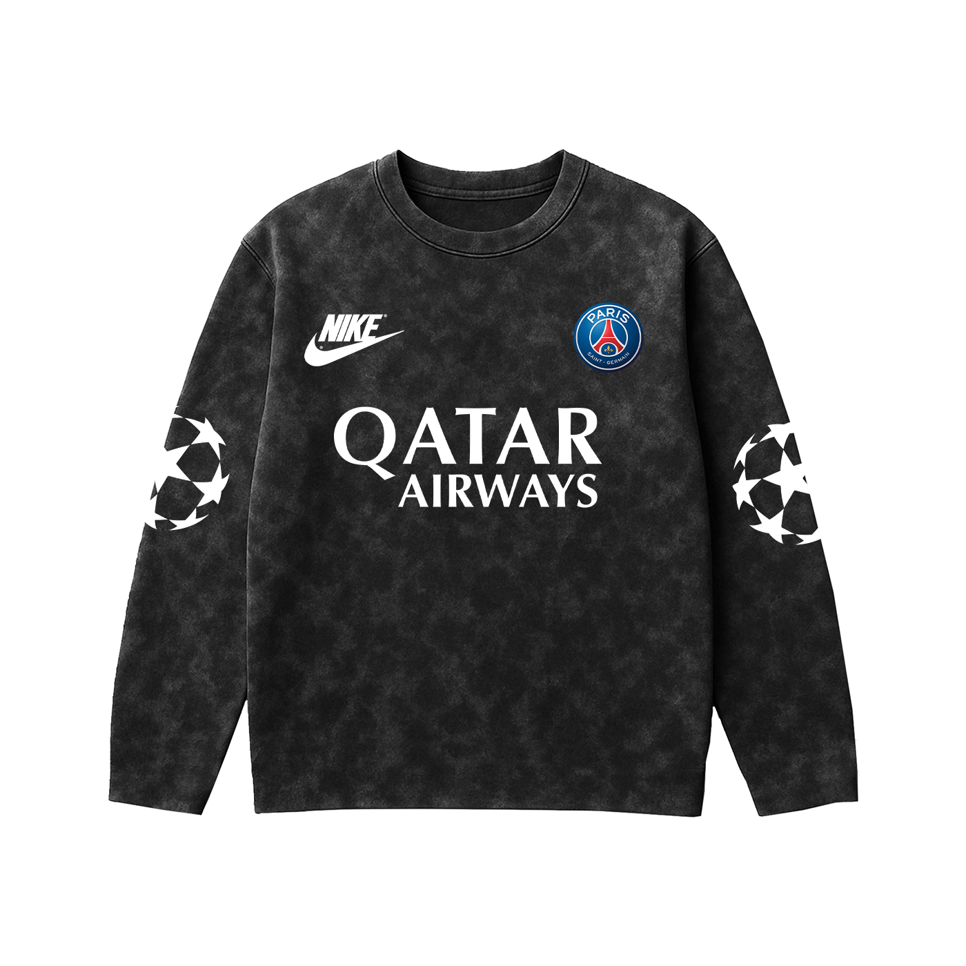 Kylian Acid Wash Full Sleeve Tee