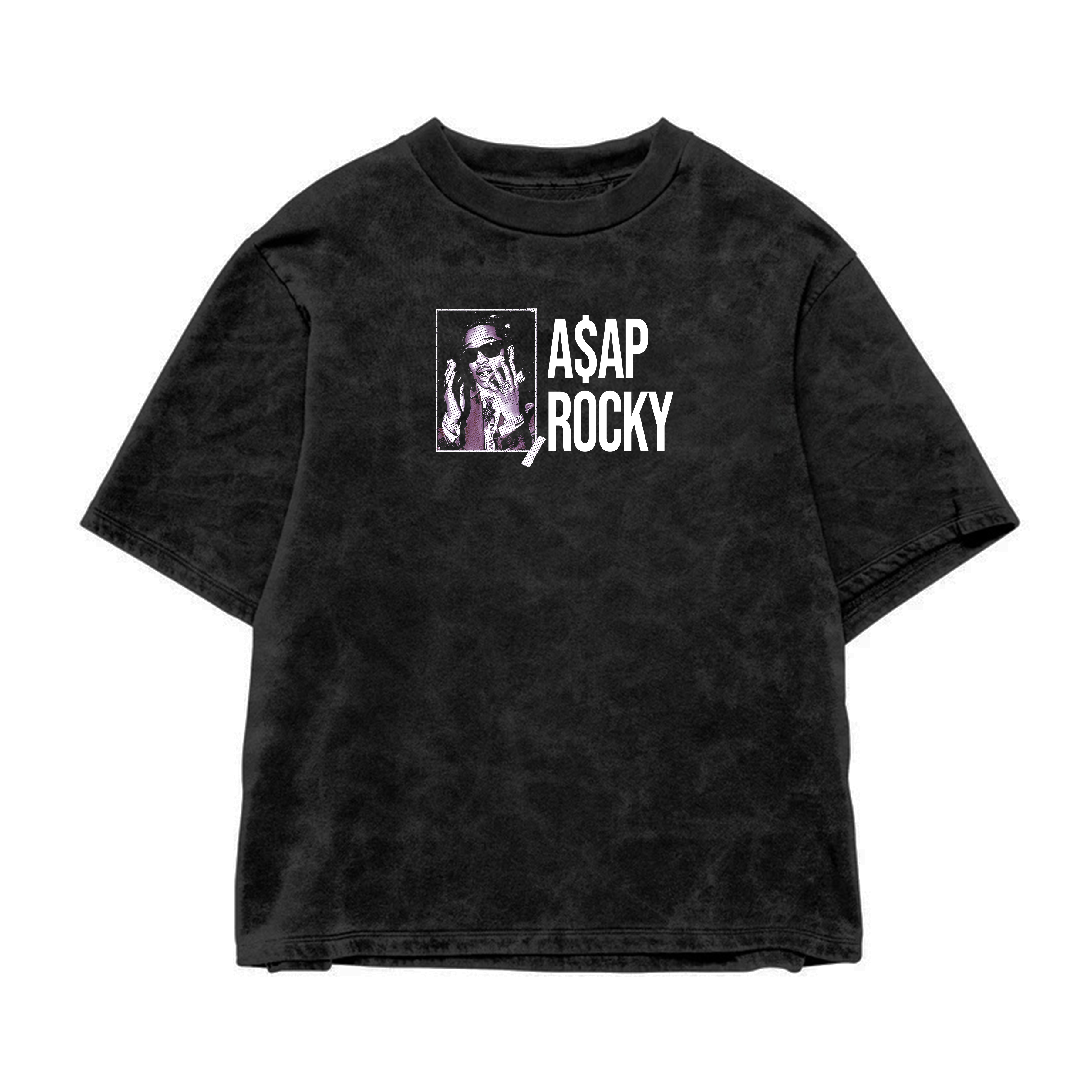 A$AP ROCKY ACID WASH OVERSIZED T-SHIRT