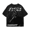 MASK OFF ACID WASH OVERSIZED T-SHIRT