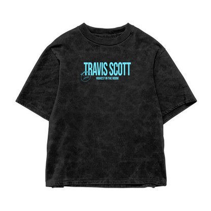 SKULL CLOUDED ACID WASH OVERSIZED T-SHIRT
