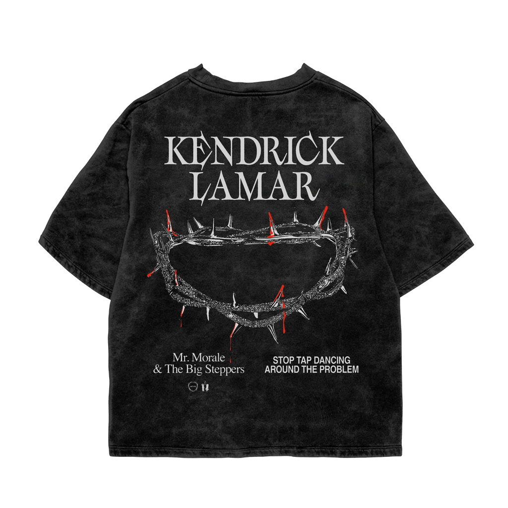 MORALE & THORNS ACID WASH OVERSIZED T-SHIRT