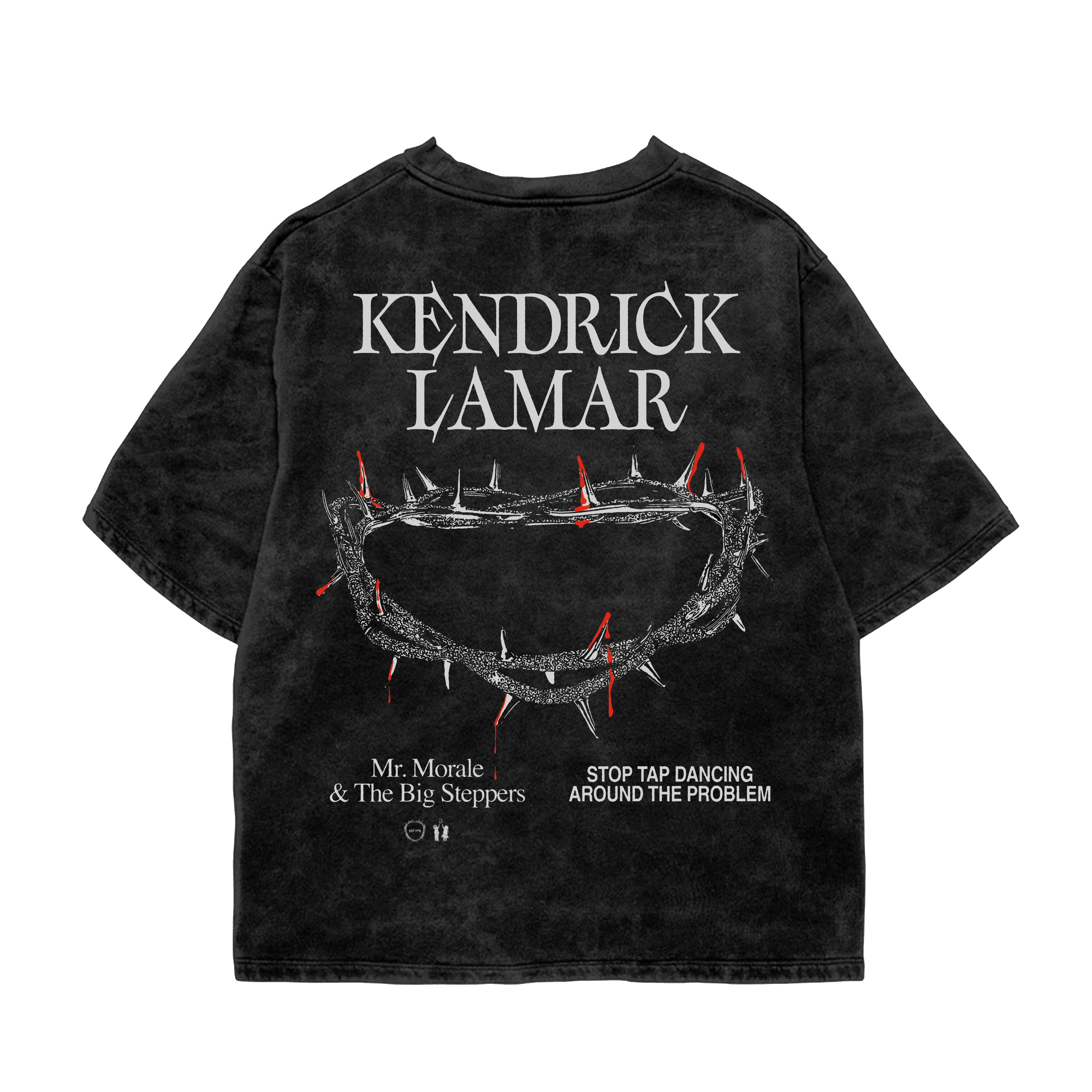 MORALE & THORNS ACID WASH OVERSIZED T-SHIRT