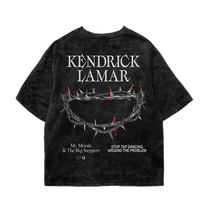 MORALE & THORNS ACID WASH OVERSIZED T-SHIRT