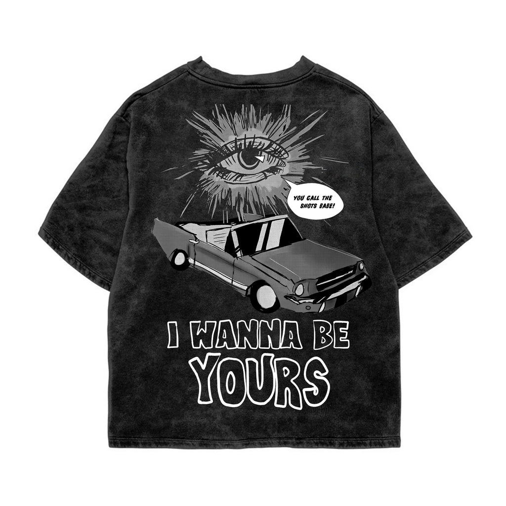 DRIVE ME YOURS ACID WASH OVERSIZED T-SHIRT