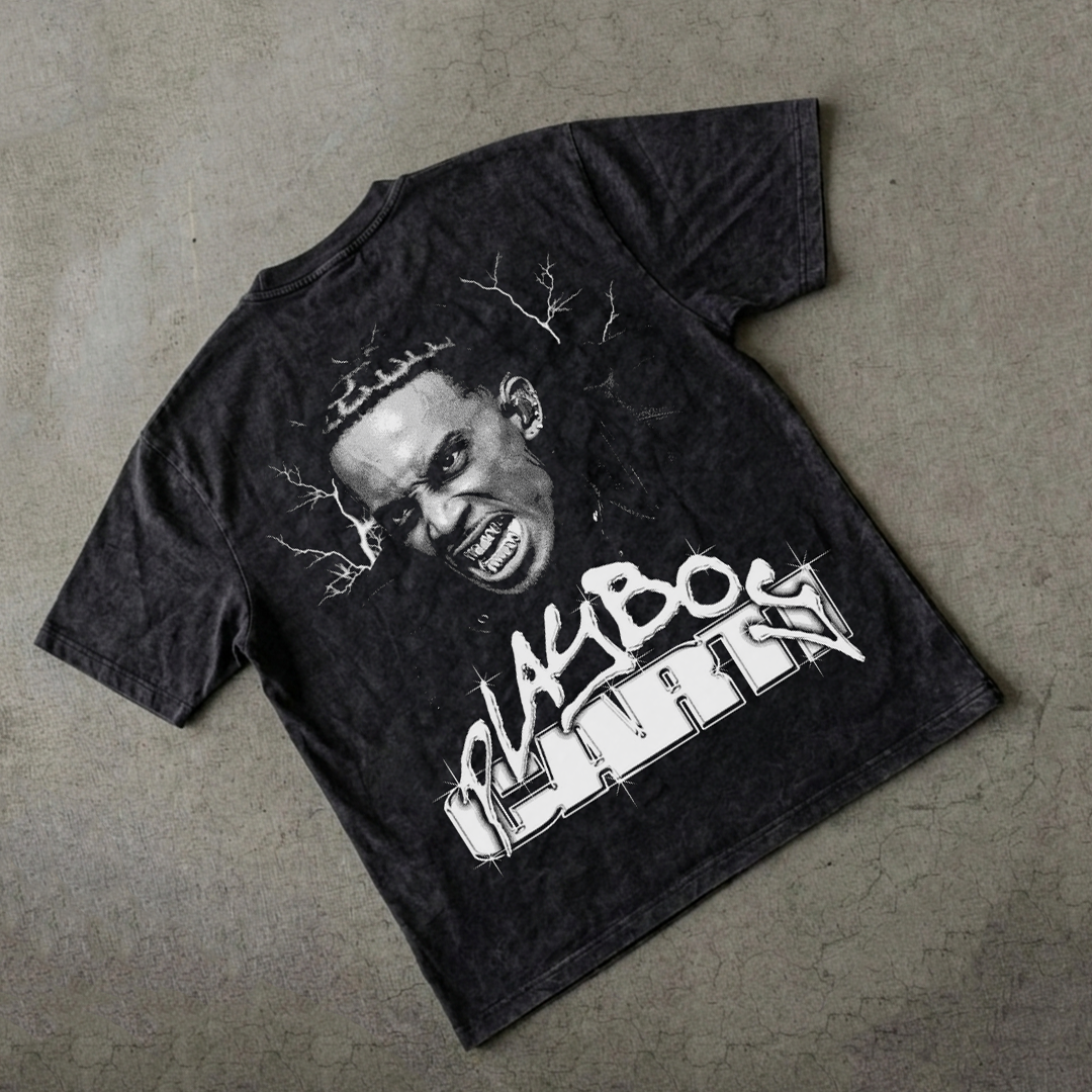 Carti Rage Oversized Acid Wash Tee